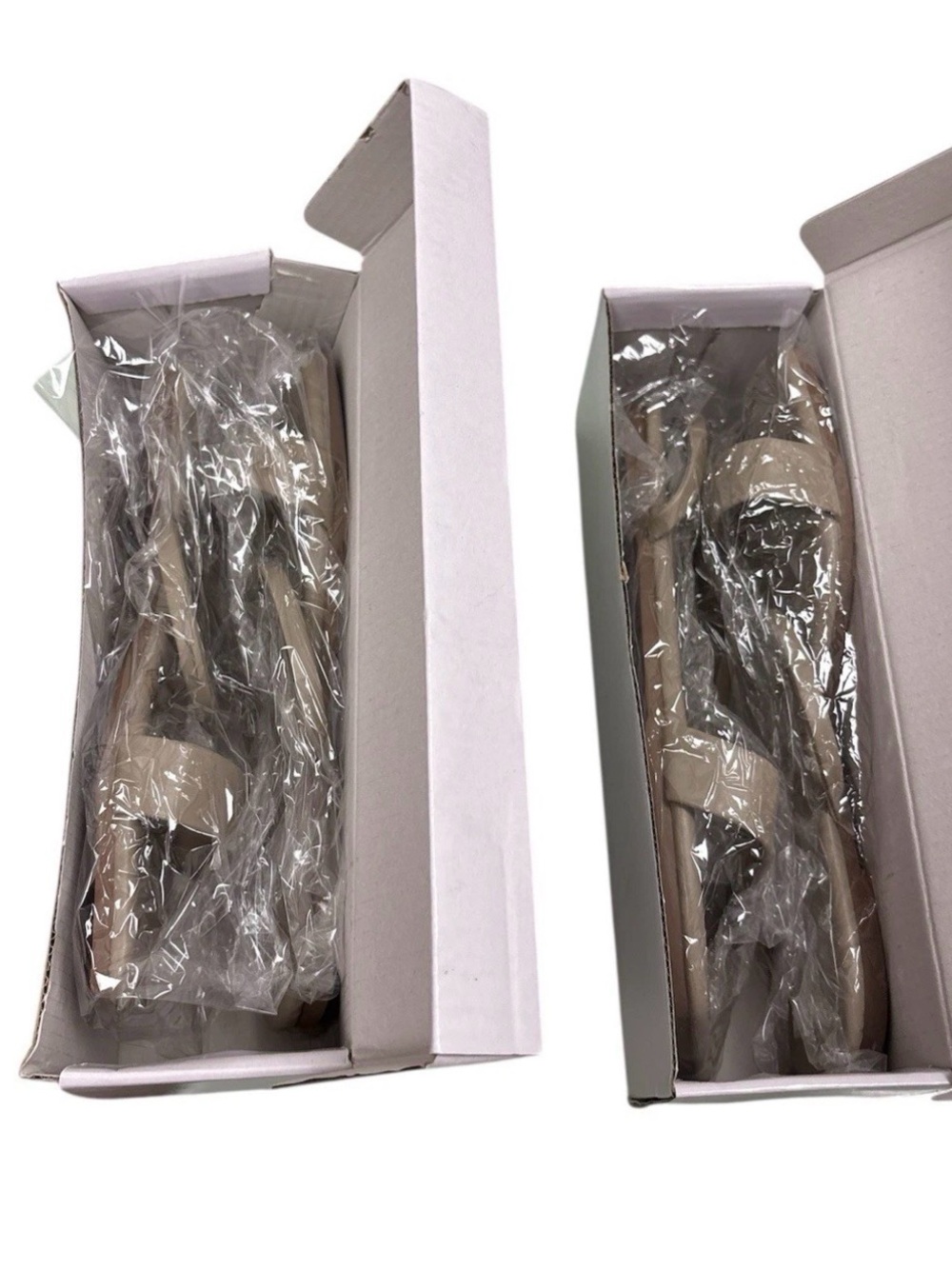 Women’s Cream Double-Strap Flat Sandals - Picture 5 of 6